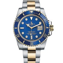 Rolex Submariner Automatic Blue Diamond Markers Dial Replica Swiss Super Clone Men's Watch 116613LB