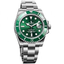 Super Clone Rolex Submariner "Hulk" Green Dial Steel Replica Swiss Men's Watch 116610LV 
