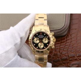 High End Replica Swiss Rolex Cosmograph Daytona Champagne and Black Dial Men's Oyster Watch 116508