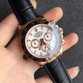 High End Replica Swiss Rolex Daytona Chronograph Automatic White Dial Men's Watch 116515