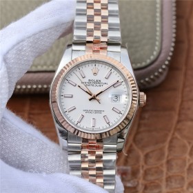 Replica Swiss Rolex Datejust 36 Automatic Chronometer White Dial Unisex Watch 116231 High End