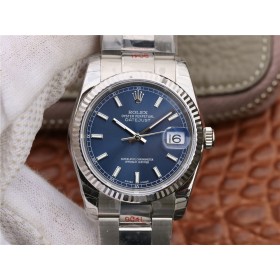 High End Replica Swiss Rolex Datejust Automatic Blue Dial Men's Watch 116234 36mm 