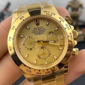 Replica Swiss Rolex Cosmograph Daytona Champagne Dial Men's Oyster Watch 116508 High End 