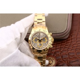  High End Replica Swiss Rolex Cosmograph Daytona Silver Grey Dial Automatic Men's Watch 116508