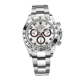Swiss Replica Rolex Daytona Silver Dial Super Clone Men's Watch 116509-0037 40mm