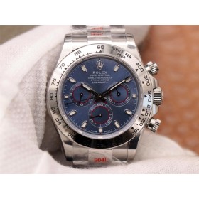 High End Replica Swiss Rolex Cosmograph Daytona Blue Dial Automatic Men's Watch 116509