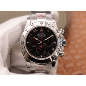  Super Clone Replica Swiss Rolex Daytona Black Dial Automatic Men's Watch 116509BKAO