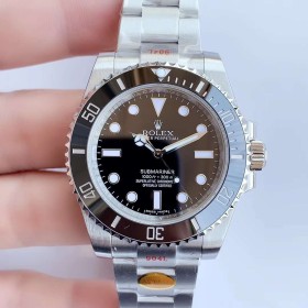 Super Clone Rolex Submariner Black Dial Stainless Steel Replica Swiss Men's Watch 116610LN