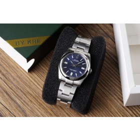 High End Replica Swiss Rolex Oyster Perpetual 41 Blue Dial Men's Business Watch 124300 