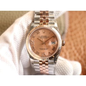  Swiss Rolex Datejust 36 Pink Diamond Dial Steel and 18k Everose Gold Replica Jubilee Watch 126231