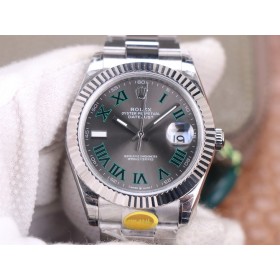  High End Replica Swiss Rolex Datejust 41 Rhodium Dial Automatic Men's Watch