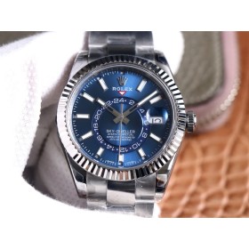 Replica Swiss Rolex Sky-Dweller Oyster Automatic Blue Dial Men's Watch 326934-0003