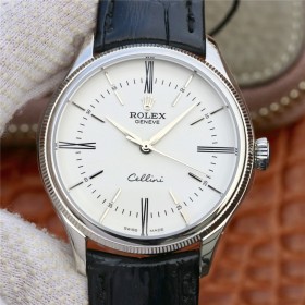 Replica Rolex Cellini Time White Dial Automatic Men's Watch 50509-0016 ( High End)
