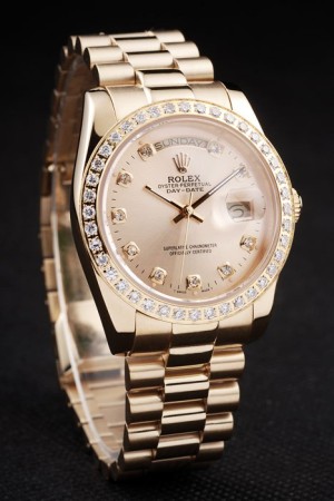 Rolex Day-Date Swiss Movement Quality Replica Watches  Automatic Watch Gold Dial 45mm