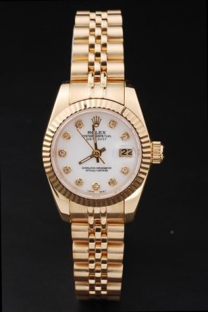 Rolex Datejust Swiss Movement Replica Watches White Dial 34mm