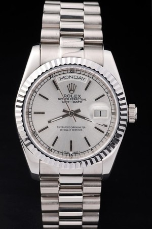 Rolex Day-Date Swiss Movement Quality Replica gentlemen Watches Automatic Watch White Dial 44mm