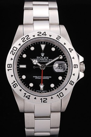 Rolex Explorer  Swiss Movement Stainless Steel Tachymeter Black Dial 48mm