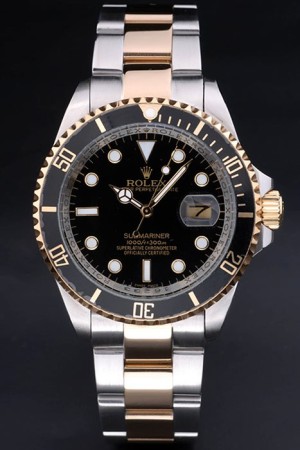 Rolex Submariner Swiss Movement Two-color Watch Black Dial 47mm