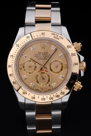 Rolex Daytona-rl70 Swiss Movement Two-color Watch Gold Dial 48mm