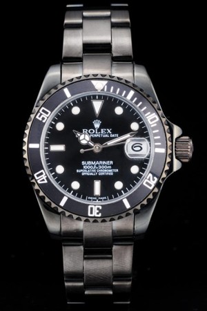 Rolex Submariner Swiss Movement Wide Lady Black Bezel Black Dial Tachymeter 42mm