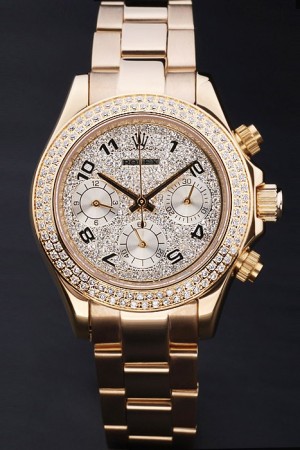 Rolex Daytona Swiss Movement Monochrome Watch White Dial 43mm