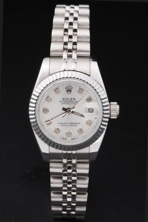 Rolex Datejust Swiss Movement Replica Ladies Watches White Watch White Dial 44mm