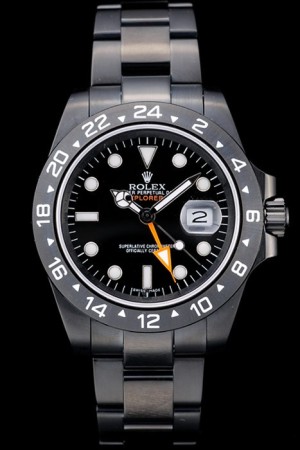 Rolex Swiss Movement Explorer Black Ceramic Bezel Black Dial Tachymeter 48mm