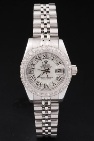Rolex Datejust Swiss Movement Replica Ladies Watches Diamond Dial 34mm