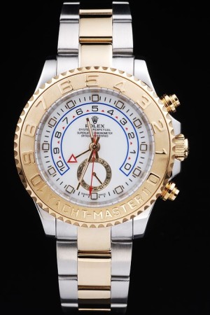 Rolex Yacht-Master II  Swiss Movement Two-color Watch White Dial 48mm
