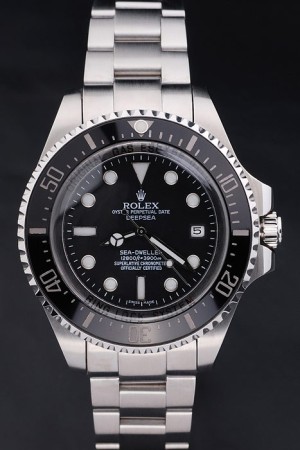 Rolex Day-Date Swiss Movement Quality Replica Watches Automatic Watch Black Dial 47mm