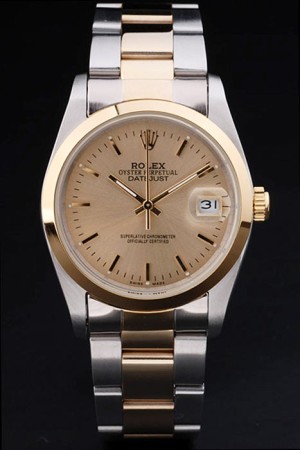 Rolex Datejust Swiss Movement Quality Replica Watches Silver Watch Gold Dial 45mm