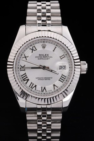 Rolex Datejust Swiss Movement Quality Replica Watches Silver Watch Silver Dial 47mm