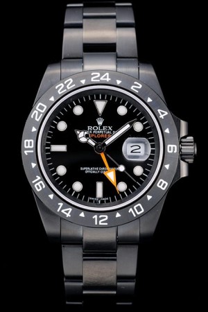 Rolex Explorer Swiss Movement Black Ceramic Bezel Black Dial Tachymeter 48mm