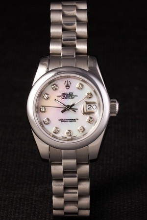 Rolex Datejust Swiss Movement Quality Replica Watches Silver White Watch White Dial 34mm