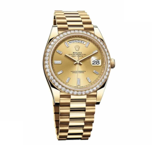 High End Replica Swiss Rolex Oyster Perpetual Day-Date Champagne Dial Automatic Men's President Watch 228348RBR