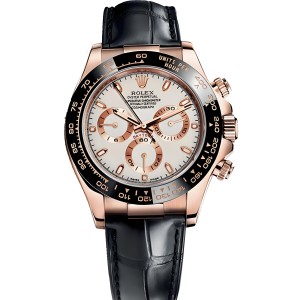 High End Replica Swiss Rolex Daytona Chronograph Automatic White Dial Men's Watch 116515
