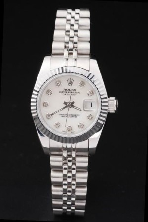 Rolex Datejust Swiss Movement Replica Ladies Watches White Dial 34mm