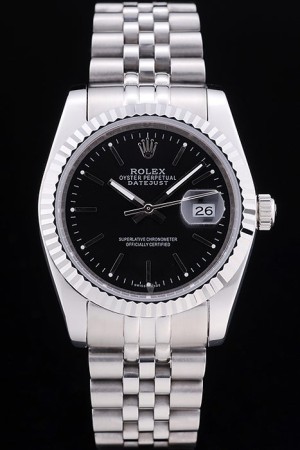 Rolex Swiss Movement  Monochrome Watch  Golden Watch 44mm