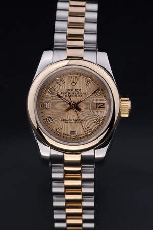 Rolex Datejust Swiss Movement Quality Replica Watches Silver Watch Gold Dial 34mm