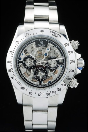 Rolex Daytona Swiss Movement Monochrome Watch Carved Dial 48mm