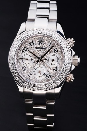 Rolex Daytona-rl165 Swiss Movement Monochrome Watch White Dial 43mm