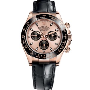 Replica Swiss Rolex Daytona Chronograph Automatic Chronometer Gold Dial Men's Watch 116515