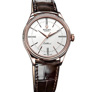 High End Replica Rolex Cellini 50505 Chronometer White Dial Unisex Watch Watch