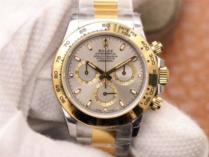 Super Clone Rolex Daytona Silver Gray Dial  Men's Oyster Watch 116503 40mm