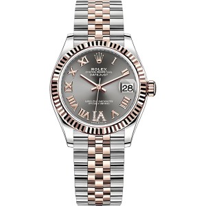 Replica Rolex Lady-Datejust 278272 Gray Dial Ladies Jubilee Watch 31mm