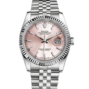 High End Replica Swiss Rolex Datejust Automatic Pink Dial Men's Watch 116234 36mm