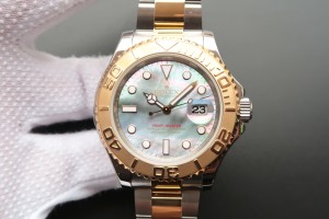 Replica Swiss Rolex Yacht-Master Automatic Colorful Mother of Pearl Dial Men's Watch 