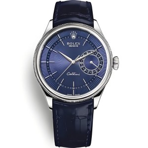 High End Swiss Rolex Cellini Blue Dial Replica Men's Watch 50519-0013