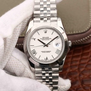 High End Replica Swiss Rolex Datejust 36 Automatic White Dial Men's Watch 116200-63600
