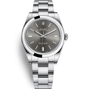 Swiss Rolex Oyster Perpetual Automatic Rhodium Dial Men's  Replica  Watch 114300-0001 39mm